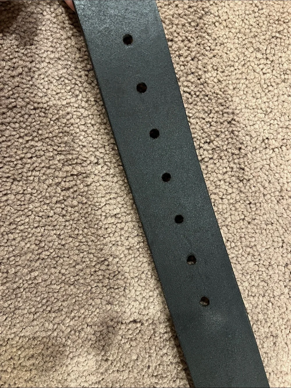 Boston Leather Men's Classic Black Belt with Silver Buckle size 54